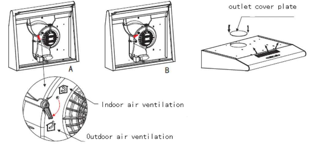 HOOVER HFT600X Cooker Hood - setting