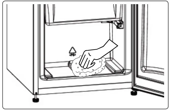 Freezer defrosting process