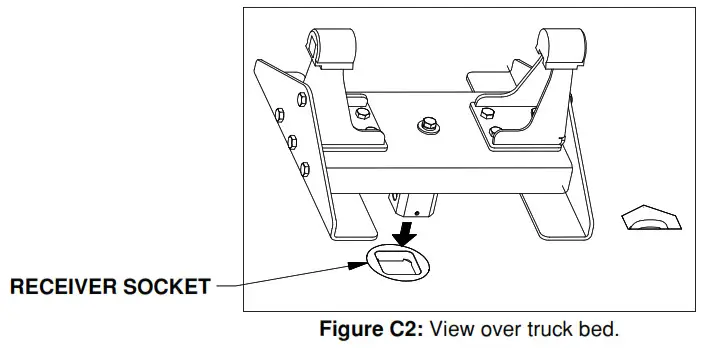 B W 3050 Companion Hitch-- RECEIVER SOCKET