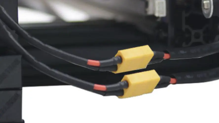 Connect two sets of power cables