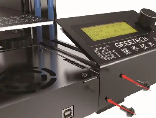 Fix the LCD to the correct holes