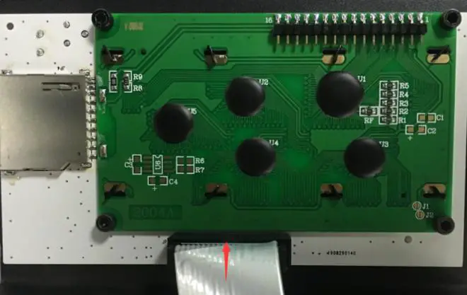 Insert the LCD cable into LCD socket behind the LCD screen