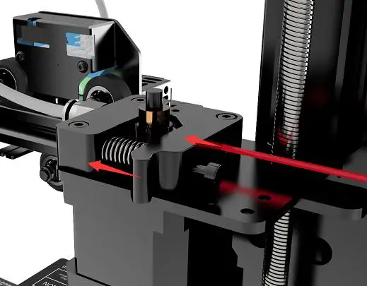 Press down the lever handle