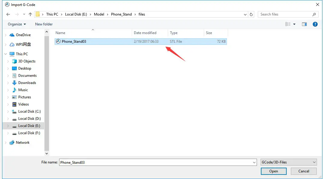 Repetier-Host and click “load” 1