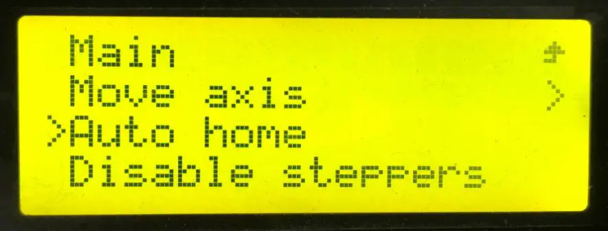 Test the motors’ function via LCD