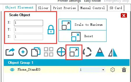 perform a uniform scaling. See picture (8-25)