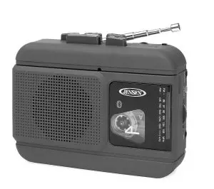 JENSEN MCR-60 AM OR FM Radio Cassette Recorder with Bluetooth