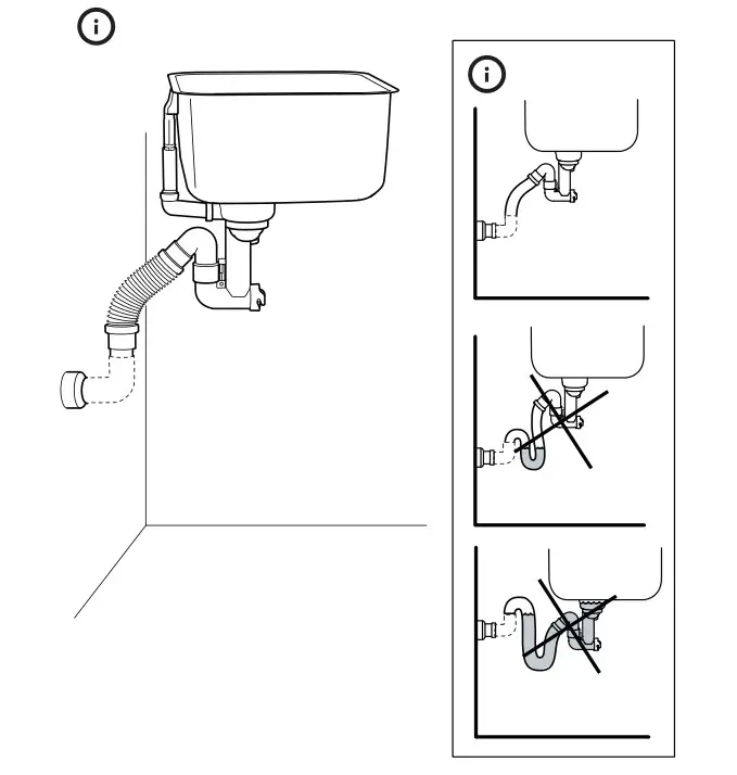 IKEA LILLVIKEN Water Trap or Strainer 1 Bowl - Installation
