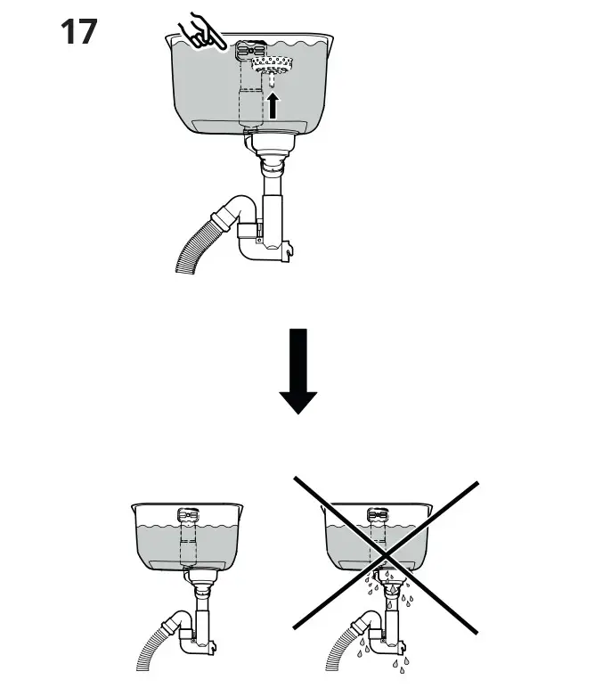 IKEA LILLVIKEN Water Trap or Strainer 1 Bowl - Installation