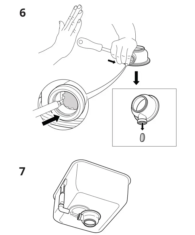 IKEA LILLVIKEN Water Trap or Strainer 1 Bowl - Installation