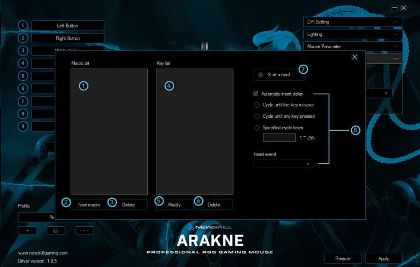 ARAKNE Professional TGB Gaming Mouse fig2