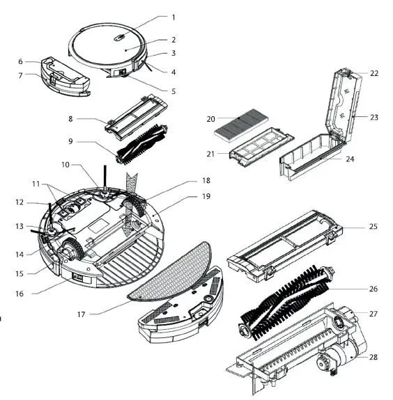 Lauben 26BB Robot Vacuum fig2