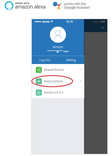 Third Party Voice Control instructions
