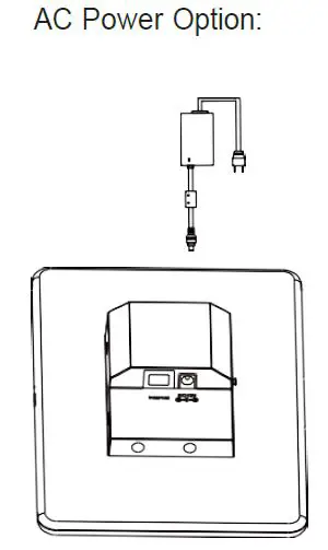 Power on the RoomPanel