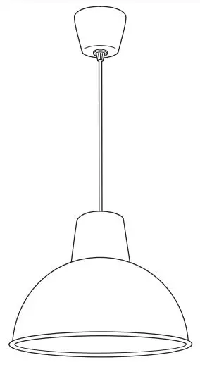 IKEA SKURUP 38cm 15 Inch Pendant Lamp fig01