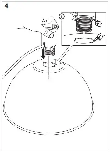 IKEA SKURUP 38cm 15 Inch Pendant Lamp fig5