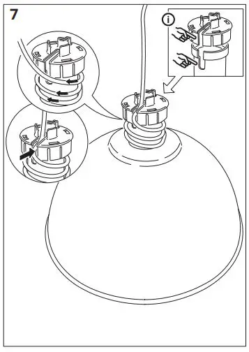 IKEA SKURUP 38cm 15 Inch Pendant Lamp fig8