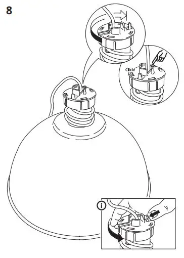 IKEA SKURUP 38cm 15 Inch Pendant Lamp fig9