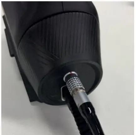 Data cable connect to scanner