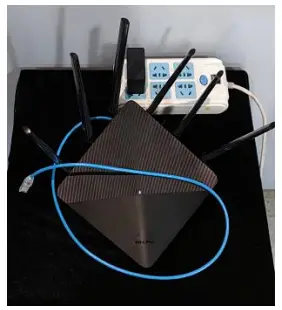 Wireless router connect to main power