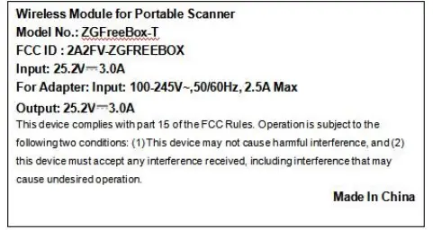 ZGFreeBox label information