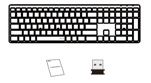 WISFOX 636 2.4G Wireless Keyboard-1