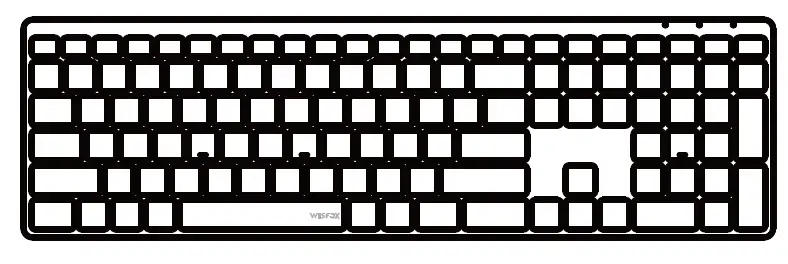 WISFOX 636 2.4G Wireless Keyboard-product