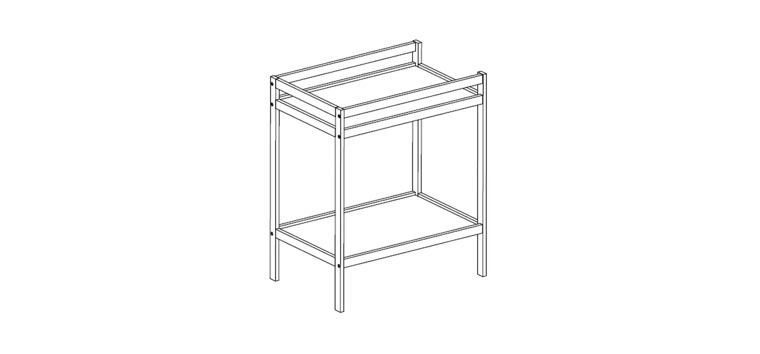 Anko Wooden Change Table Instruction Manual