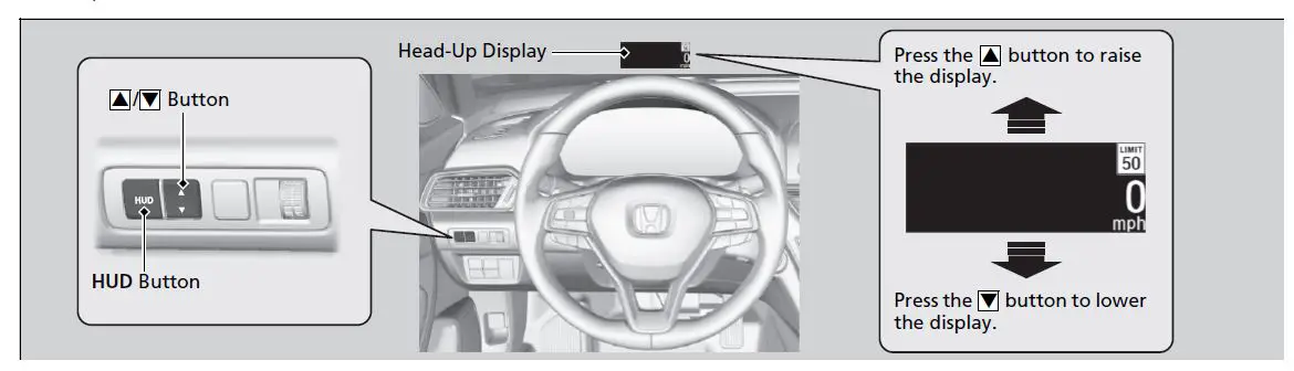 HONDA 2022 Accord 4D Head-Up Display FIG 1