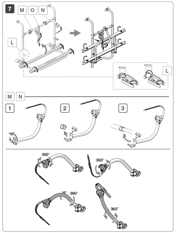 FIAMMA 02093A98A Pro Auto Trail Bicycles Carrier-10
