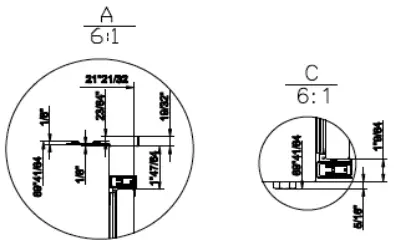 Unit and Cavity Dimensions