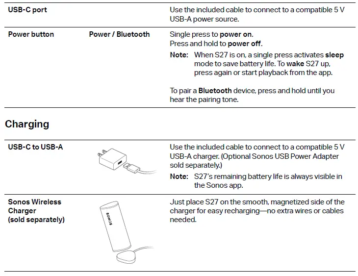 SONOS S27 Room Portable Bluetooth Speaker-3