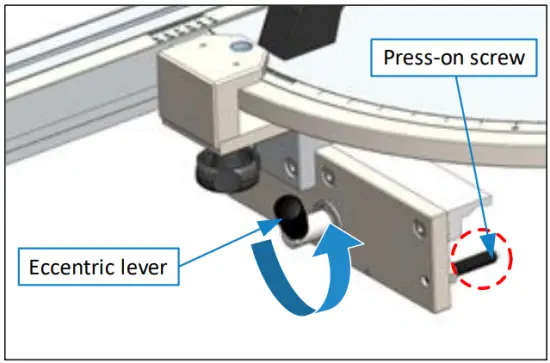 Placing the fence on the Panhans edging table