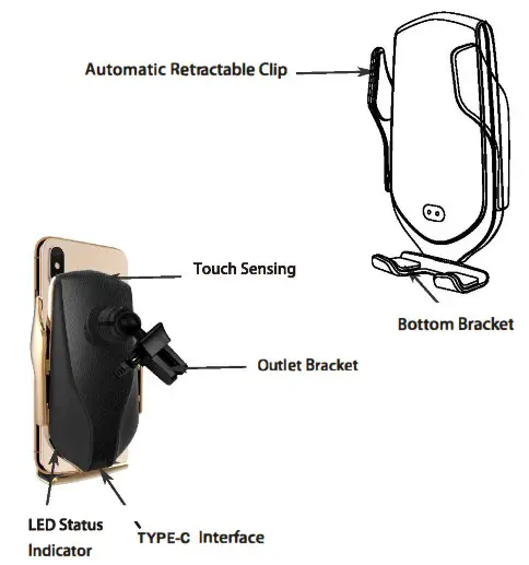 OEM R2 Wireless Car Charger - Product construction