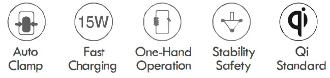 OEM R2 Wireless Car Charger - overview1