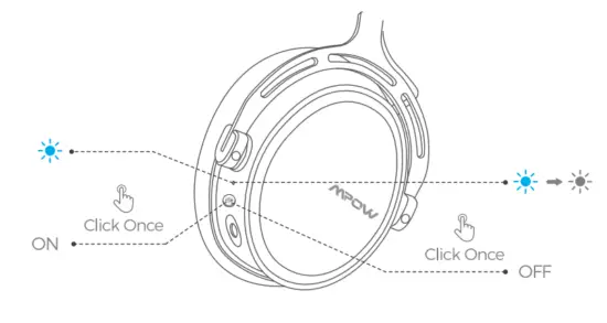 MPOW BH415A Air Wireless Gaming Headset - mixoff