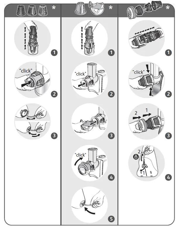 moulinex LS-123456 Fresh Express Shredders Multi Color 5