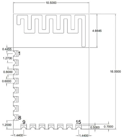 Shenzhen Dadoutek Electronics DB809S BLE 5 Module - figure 1