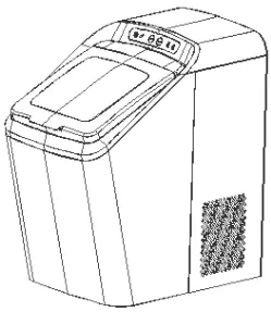 newair NIM030SS00 30 lb. Countertop Nugget Ice Maker-fig1