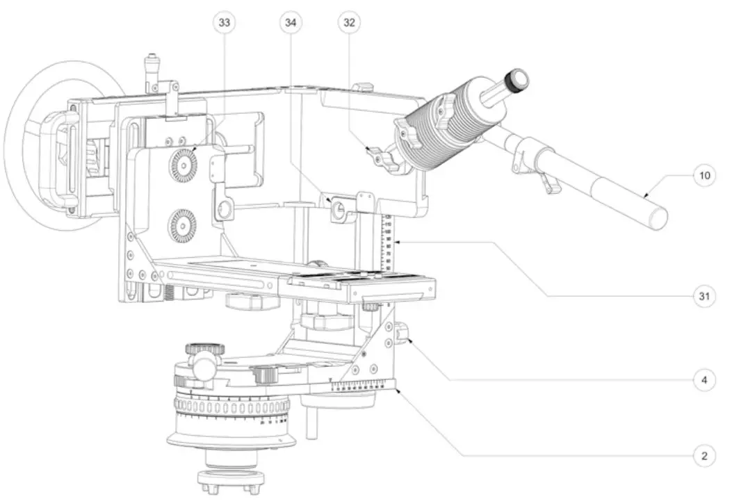 LAMBDA Cartoni Professional Camera Support User Manual - 5. 3rd AXIS - Operating Elements