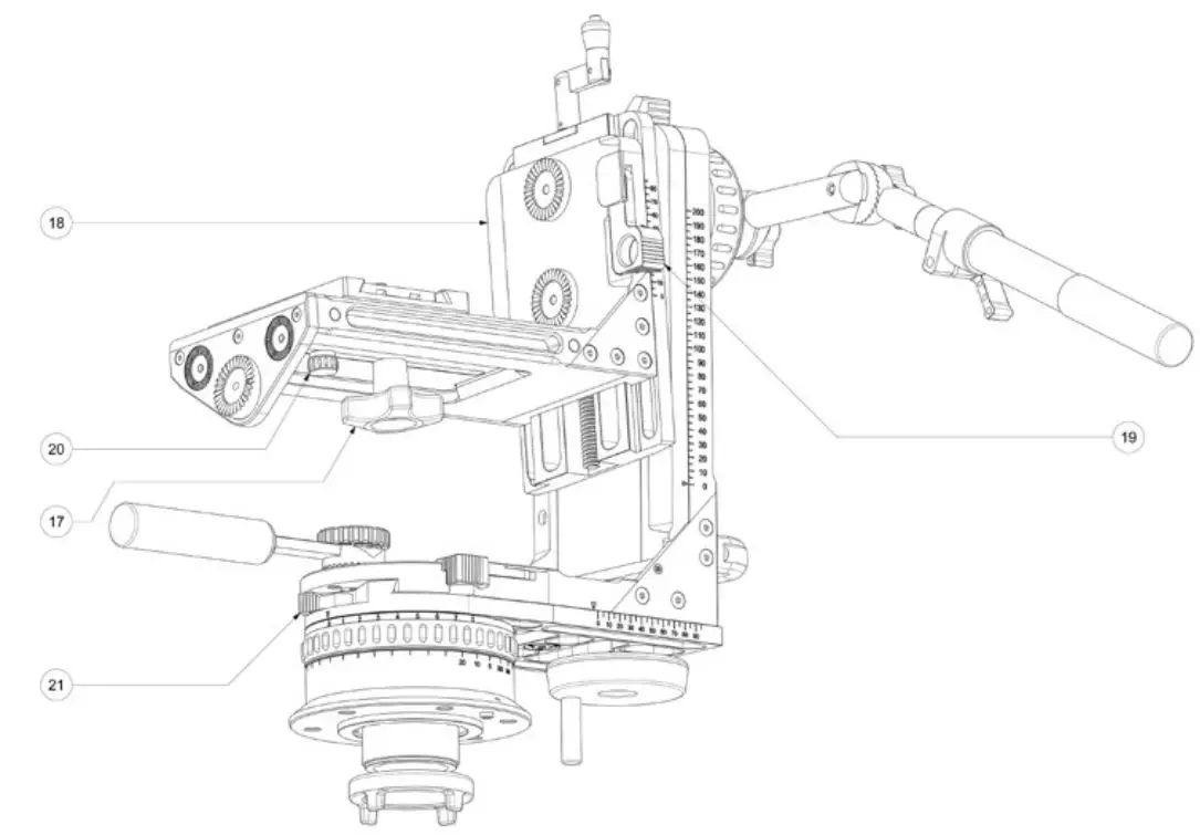 LAMBDA Cartoni Professional Camera Support User Manual - LAMBDA 50 - Operating Elements