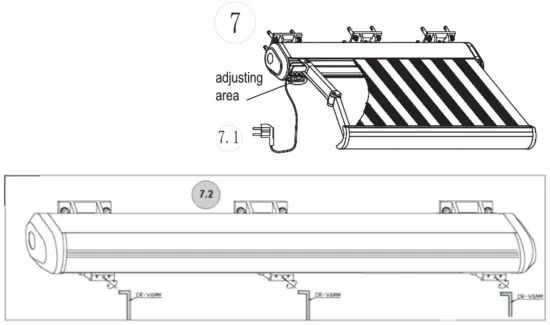 Hortensus E6100 Series Motorized Sun Awning - Fig 14