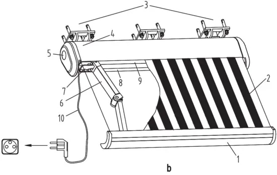 Hortensus E6100 Series Motorized Sun Awning - Fig 6