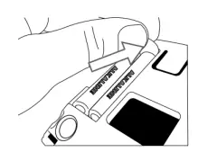 READY HOMES B085PYMPQX IQ Motion Sensor - battery tab