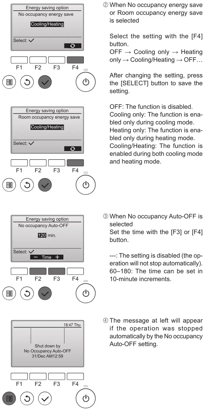 MITSUBISHI ELECTRIC Electric Air Distribution Grille Indoor Cassette - Energy saving option 2
