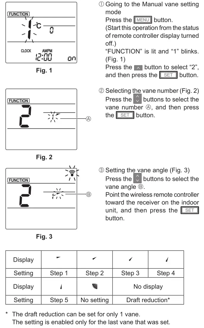 MITSUBISHI ELECTRIC Electric Air Distribution Grille Indoor Cassette - Manual vane angle 2