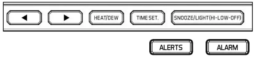 LA CROSSE 308 1425CA Wireless Color Weather Station - Button Functions
