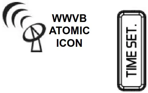 LA CROSSE 308 1425CA Wireless Color Weather Station - Manual WWVB Time Signal Search