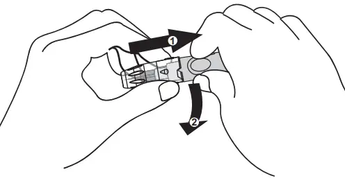 Replace the lancing device