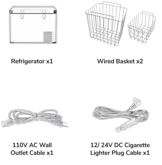 BLACKCOMB BC45 Portable Fridge Freezer - box